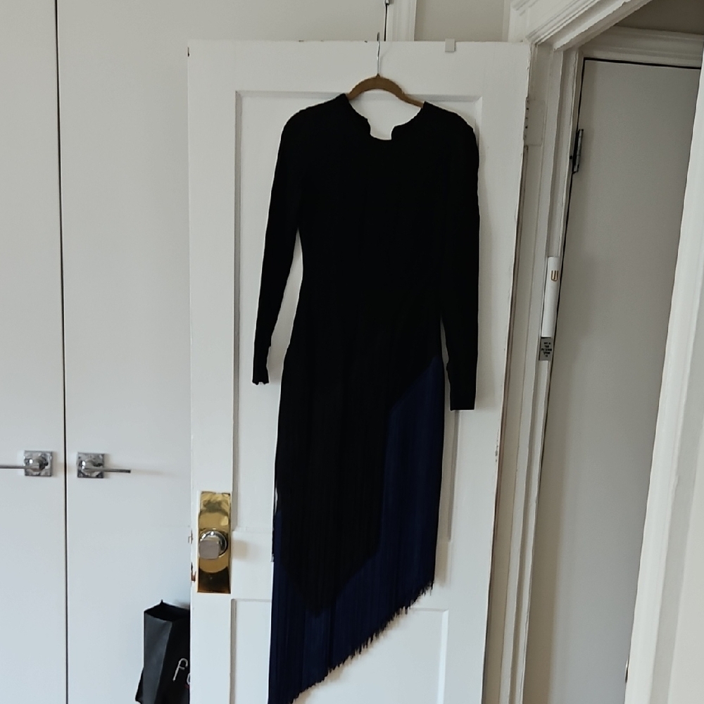 Stella McCartney Black Asymmetrical Sheath Dress